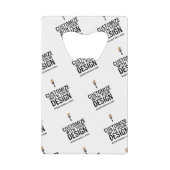 Personalized Company Branded Custom Minimalist  Kredietkaart Flessenopener (Voorkant)