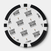 Personalized Company Branded Custom Minimalist  Poker Chips (Voorkant)