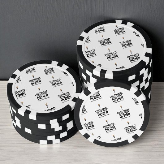 Personalized Company Branded Custom Minimalist  Poker Chips