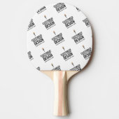 Personalized Company Branded Custom Minimalist Tafeltennisbatje (Voorkant)