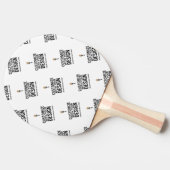 Personalized Company Branded Custom Minimalist Tafeltennisbatje (Zijkant)