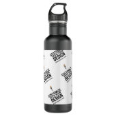 Personalized Company Branded Custom Minimalist  Waterfles (Voorkant)