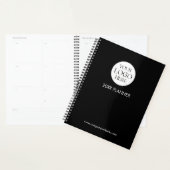 Personalized Company Business Logo Template Black (Devant avec enveloppe)