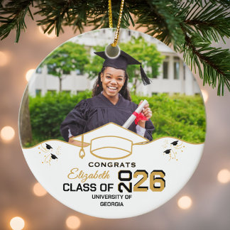 Personalized Congrats Graduate Gift Custom Photo Keramisch Ornament