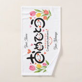 Personalized Congratulations Hand Towel | Japanese (Serviette à main)