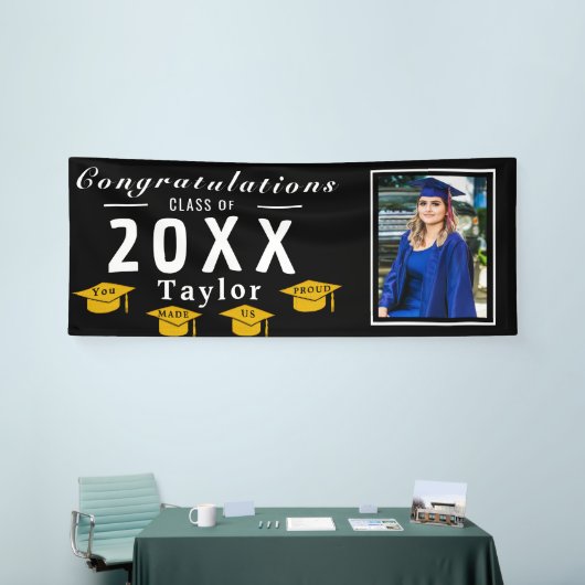 Personalized Congratulations Multicolor Photo Spandoek (Beurs)