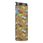 Personalized Construction Vehicles & Workers Thermosbeker (Geroteerd rechts)