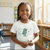 Personalized Cool Dinosaur Monster Back to School T-shirt