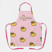 Personalized Cool Yellow Rubber Duck Pattern Schort (Voorkant)