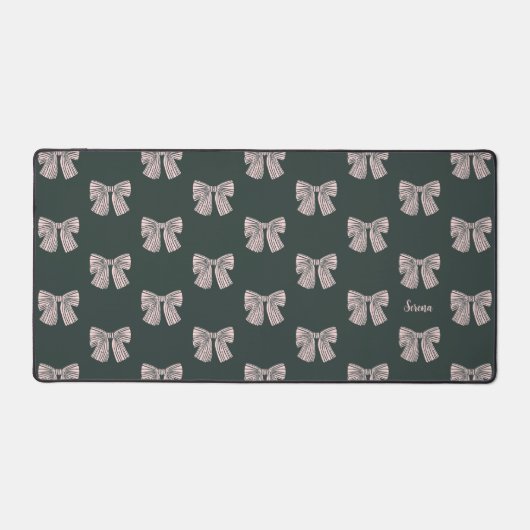 Personalized Coquette Bow Bureaumat (Voorkant)