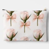 Personalized Coquette Pattern Blush Rose & Bow  Etui (Achterkant)