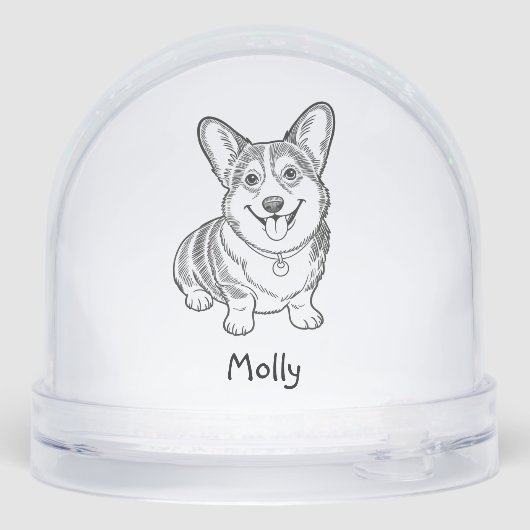 Personalized Corgi Dog Christmas (Arrière)