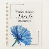 Personalized Cornflower Weekly Planner  (Voorkant)
