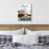 Personalized Couple Anniversary Love Canvas Afdruk (Insitu (Slaapkamer))