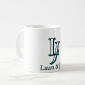 Personalized Couple Initials Mug Valentine Gift (Devant gauche)