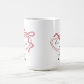 Personalized Couple Line Art Mug with Names & Date (Centre)