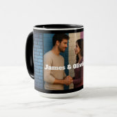 Personalized Couple Mug  Add Your Own Photo & Name Mok (Voorkant links)