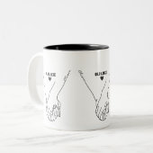 Personalized Couple Mug with Names & Date (Devant gauche)