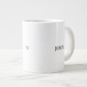 Personalized Couple Name Mug | Minimal His and Her (Devant droit)