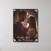 ✅Personalized Couple Photo |Custom Engagement Gift Canvas Afdruk (Voorkant)