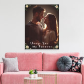 ✅Personalized Couple Photo |Custom Engagement Gift Canvas Afdruk (Insitu (Woonkamer))