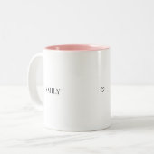 Personalized Couple Two-Tone Mug – Custom Name Val (Devant gauche)