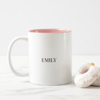 Personalized Couple Two-Tone Mug – Custom Name Val Tweekleurige Koffiemok