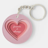 Personalized Couple's Heart Sleutelhanger (Achterkant)