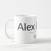 Personalized Couples Mug – Custom Names & Year Gif (Gauche)