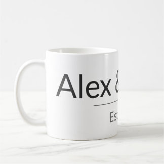 Personalized Couples Mug – Custom Names & Year Gif Koffiemok