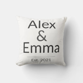 Personalized Couples Mug – Custom Names & Year Gif Kussen