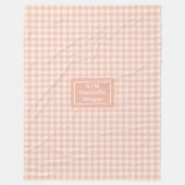 Personalized Cozy Blanket Chic Modern Aesthetic Fleece Deken (Voorkant)
