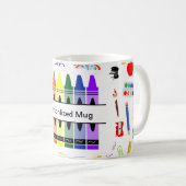 Personalized Crayon Back To School Koffiemok (Voorkant rechts)