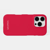 Personalized Crimson iPhone Case with Custom Hoesje (Achterkant horizontaal)