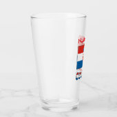 Personalized Croatia Flag  Glas (Rechts)