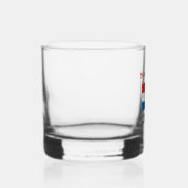 Personalized Croatia Flag  Whisky Glas (Rechts)
