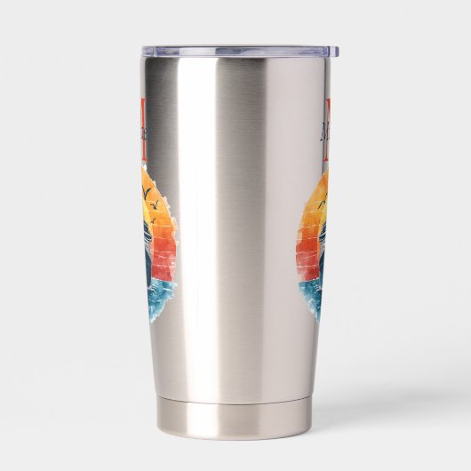 Personalized Cruise Ship Sunset Vacation Geïsoleerde Drinkbeker (Links)