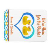Personalized Cruising Ducks Cabin Door Magnet (Horizontal)