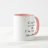 Personalized Cupid Struck Heart Arrow Coffee Mug Mok (Voorkant rechts)