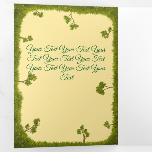 Personalized Custom Brochures Forest (Intérieur en premier)
