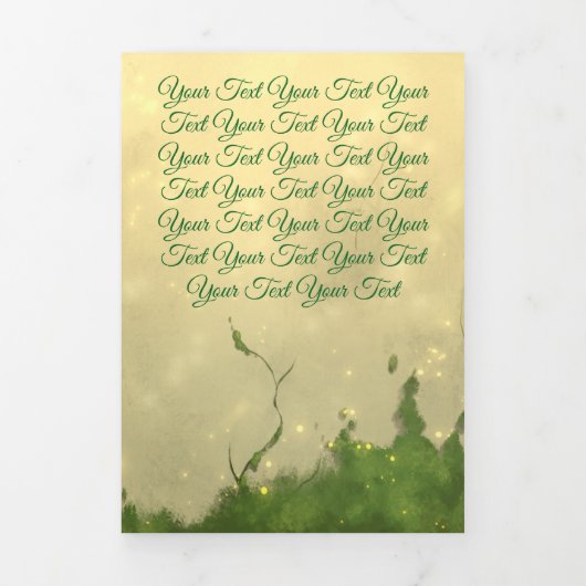 Personalized Custom Brochures Forest Drieluik Kaart (Cover)
