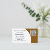 Personalized Custom Corporate QR Code Logo Busines Visitekaartje (Staand voorkant)