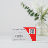 Personalized Custom Corporate QR Code Logo Visitekaartje (Staand voorkant)