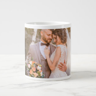 Personalized Custom Couple Photo Extra Grote Beker