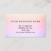 Personalized Custom Elegant Modern Plain Metal Visitekaartje (Achterkant)