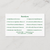 Personalized Custom Elegant Modern Plain Metal Visitekaartje (Achterkant)