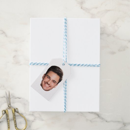 Personalized Custom Face Cadeaulabel (Met Touw)