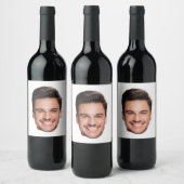 Personalized Custom Face Wijn Etiket (Flessen)