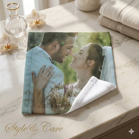 Personalized Custom Image Soft Wash Cloth Twl Gift