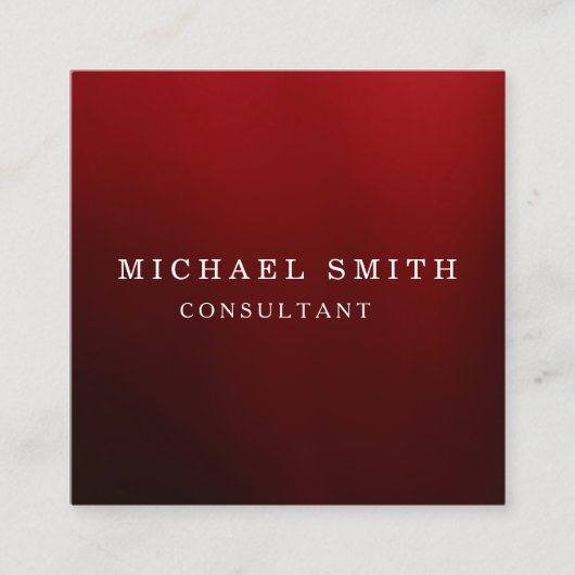 Personalized Custom Minimalist Modern QR Code Logo Vierkante Visitekaartje (Voorkant)